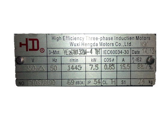 High Torque High Temperature Electric Motors 3KW 4KW , Waterproof IP54 / IP55